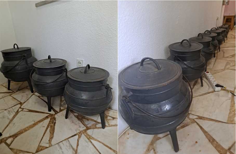 Colecção de panelas de ferro