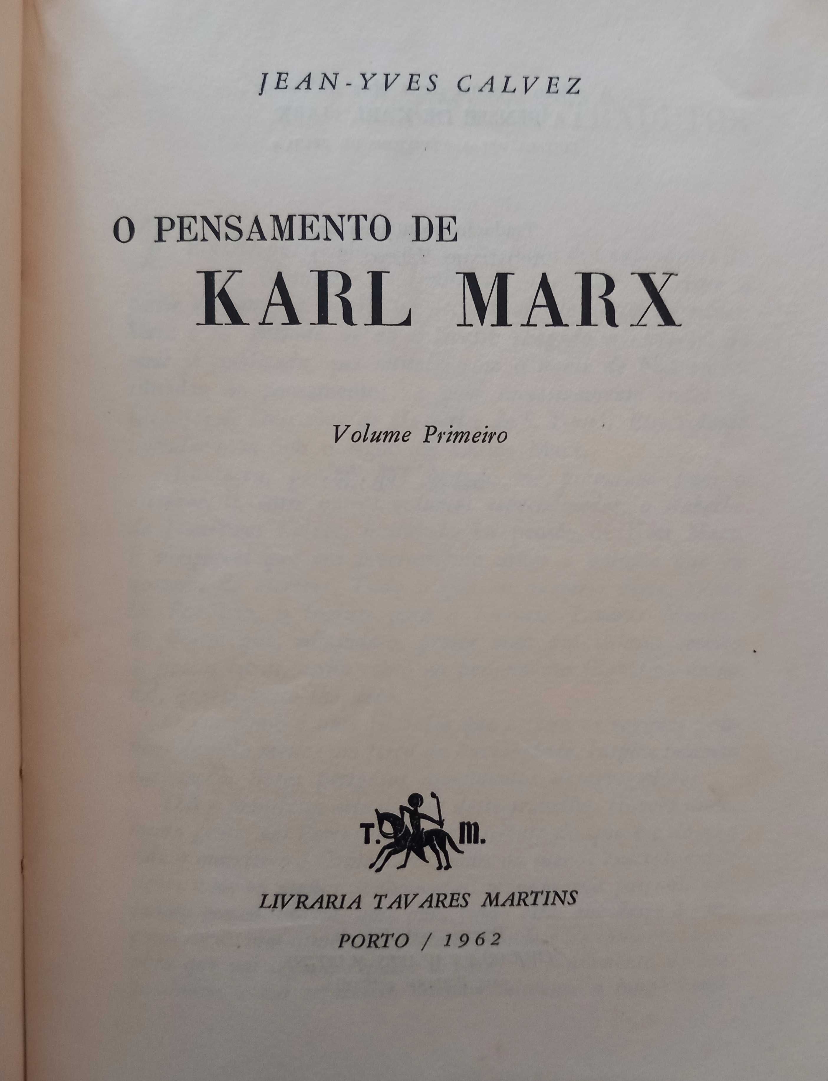 O Pensamento de Karl Marx - Jean-Yves Calvez - Vol.1
