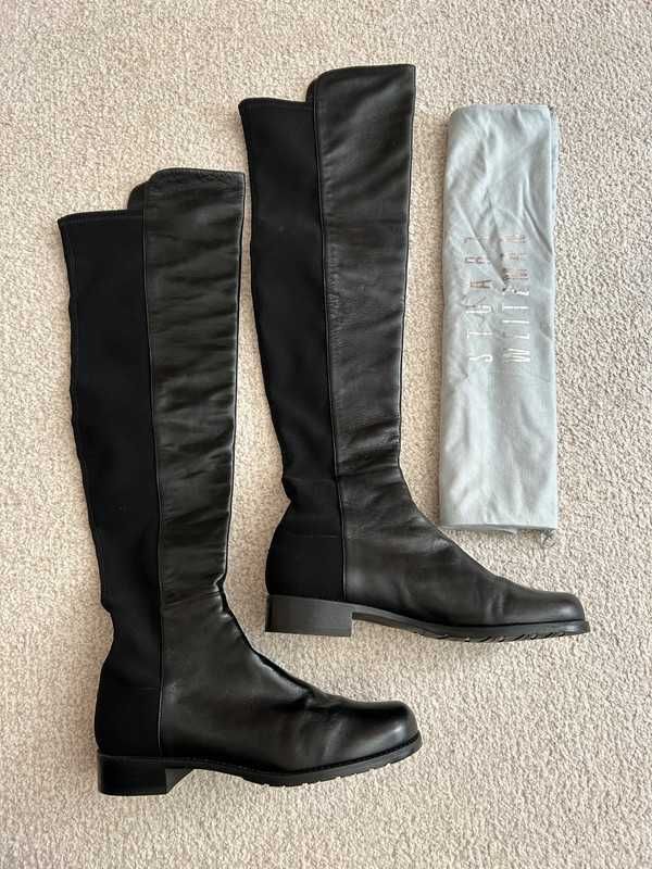 Stuart Weitzman wysokie kozaki czarne