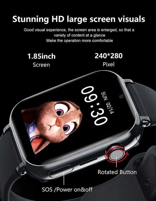 ДИТЯЧИЙ розумний смарт годинник LEMFO LT38B з камерою, GPS, та 4G