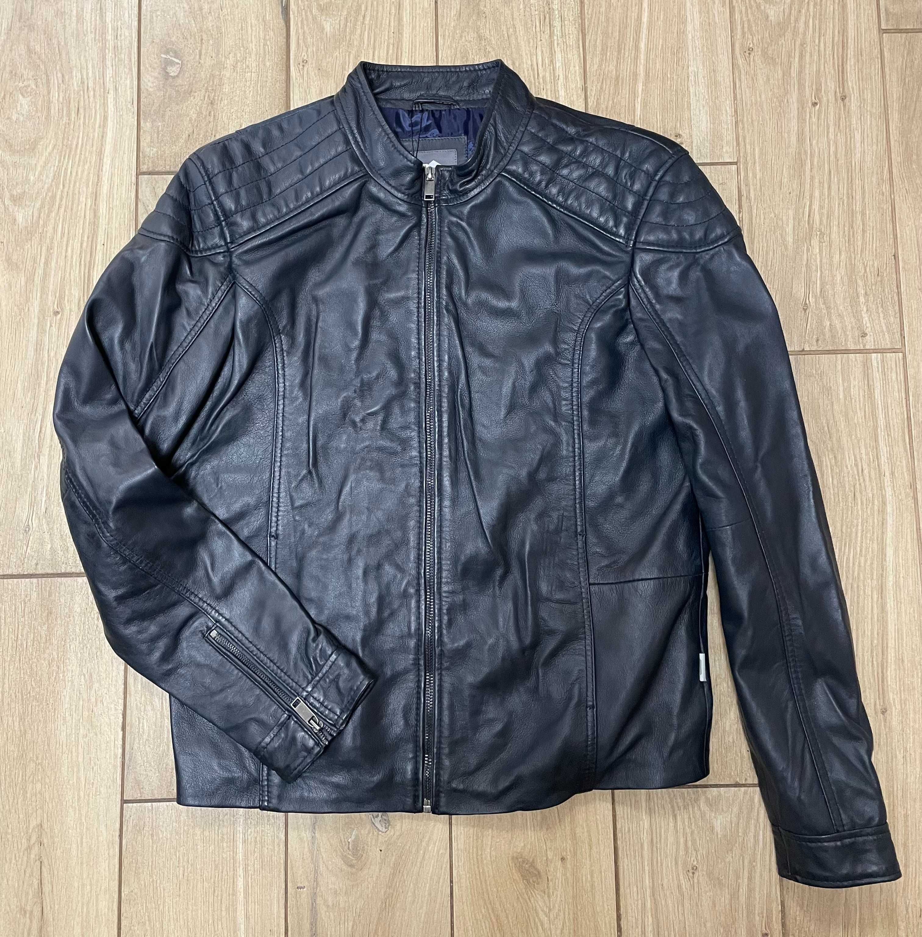 Lee Cooper kurtka męska 100% skóra owcza r. L model BRANDO kolor Navy