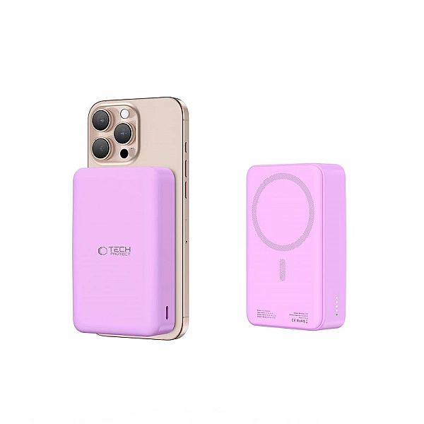 Tech-Protect Pb12 Lifemag Magsafe Power Bank 20000Mah Lilac