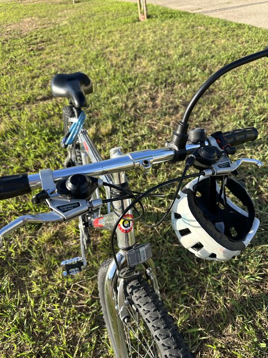 Bicicleta de Passeio Urbana Btt 26" 21v Prata Shimano