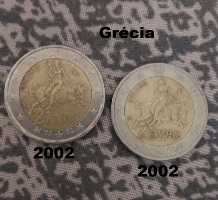Moedas 2 euro para troca