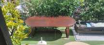 Mesa madeira maciça+ conjunto 6 cadeiras