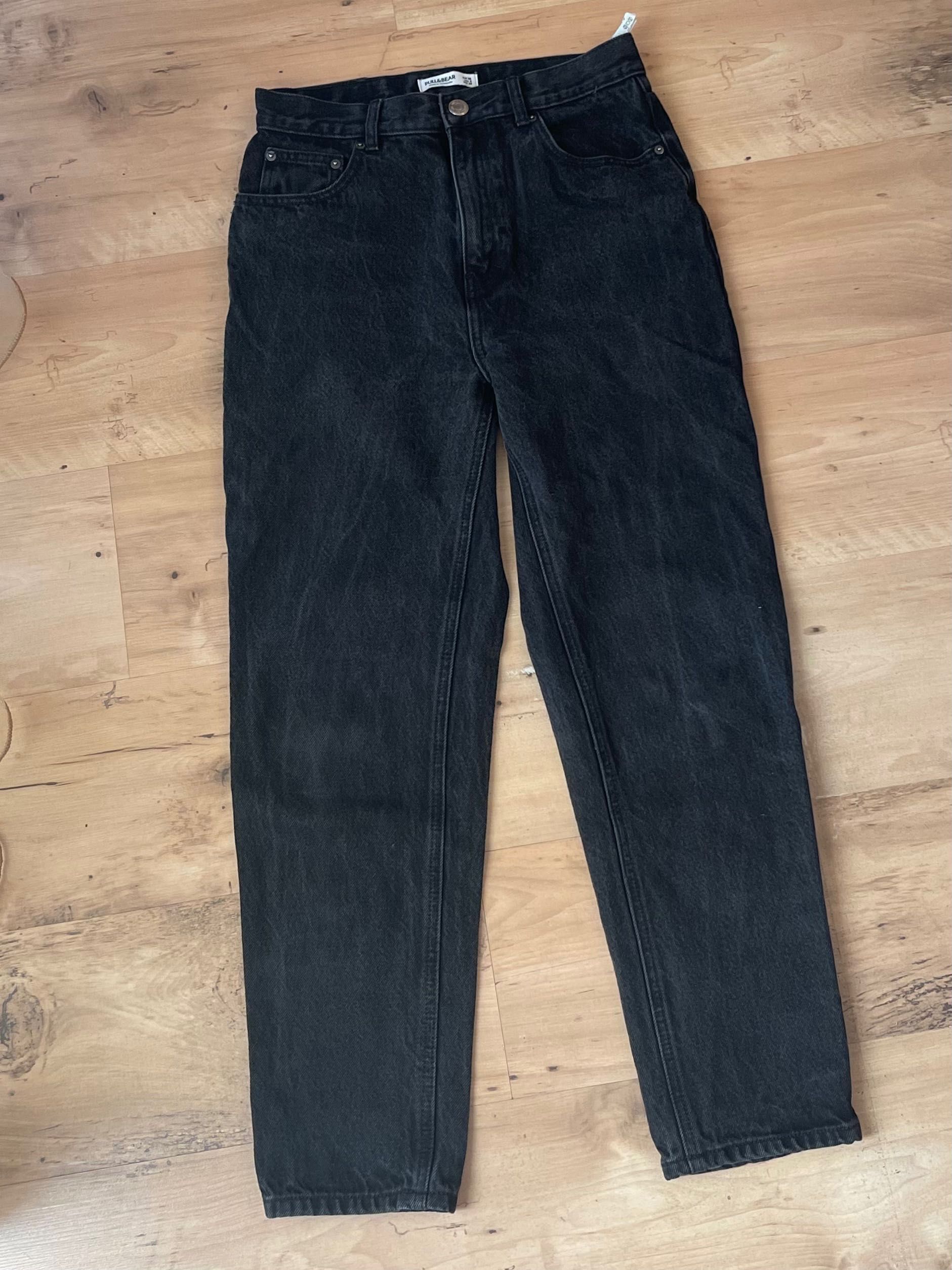 Spodnie jeans czarne Pull&Bear