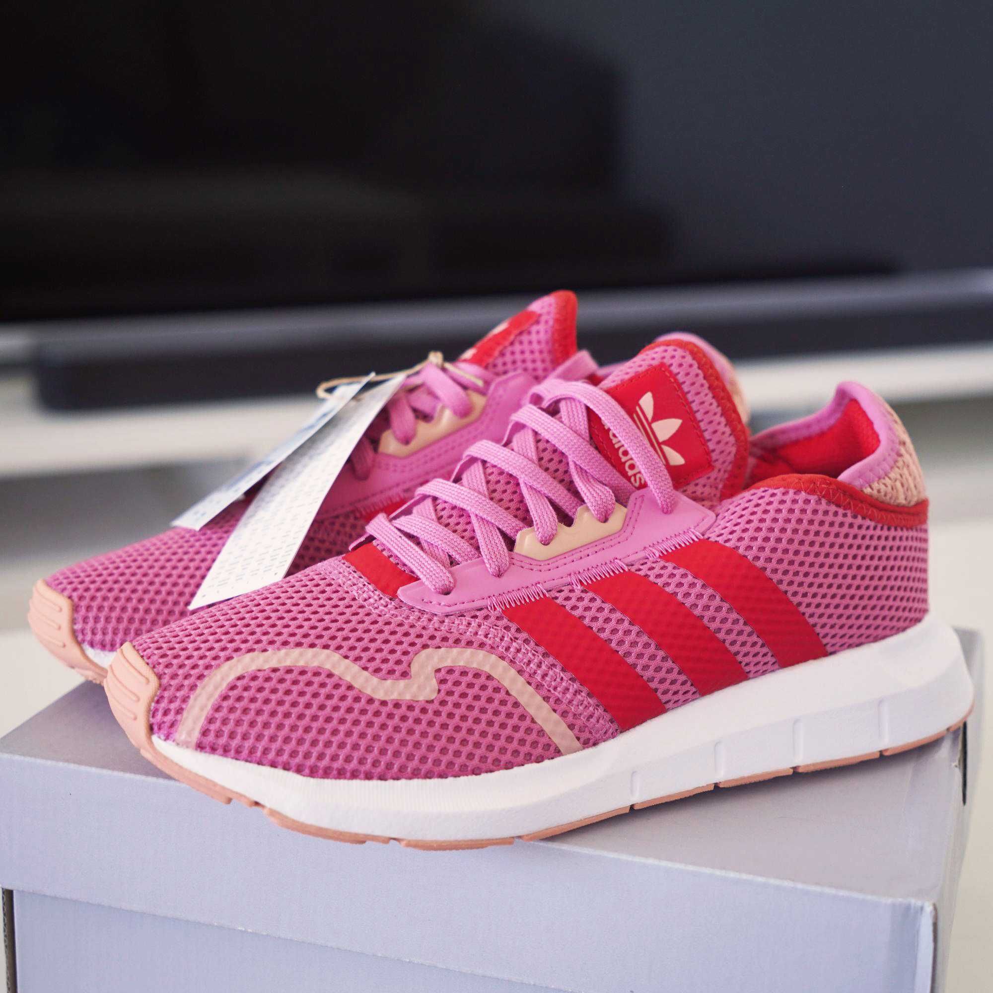 Buty Adidas Swift Run X J - różowe - r. 40 - oryginalne