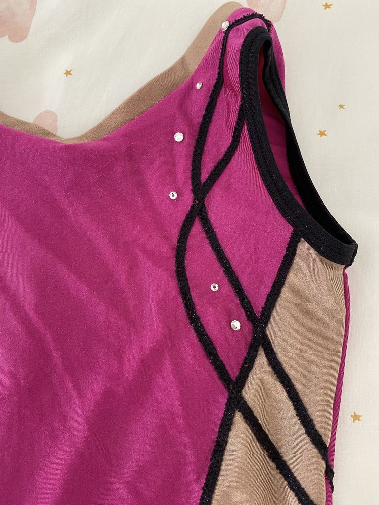 Maillot sem Mangas de Ginástica Artística Feminina