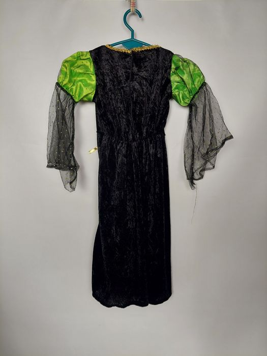 Sukienka przebranie czarownica dama dworu rozmiar 110 116 cm. Gh092