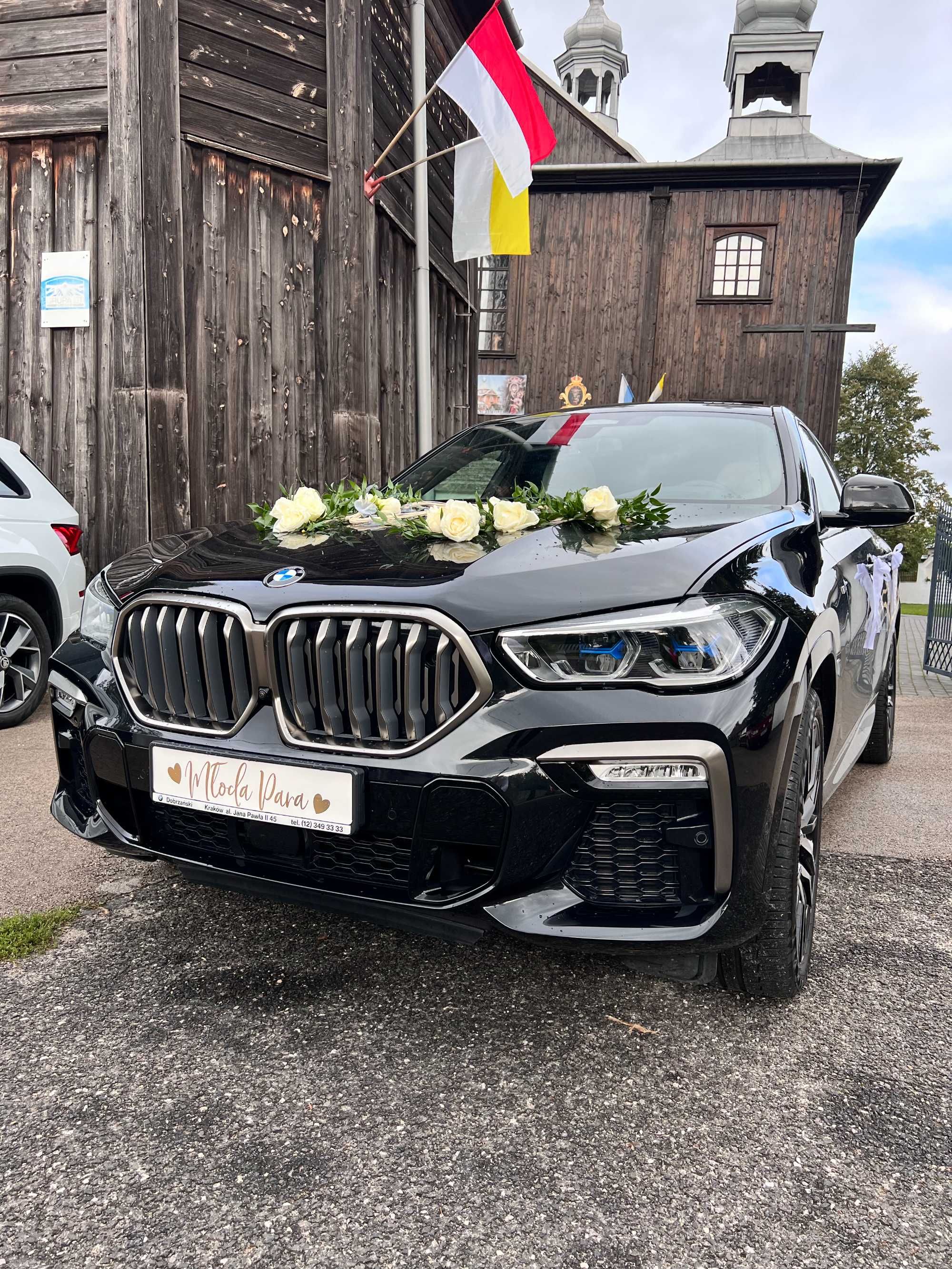 Auto do ślubu BMW X6M50D