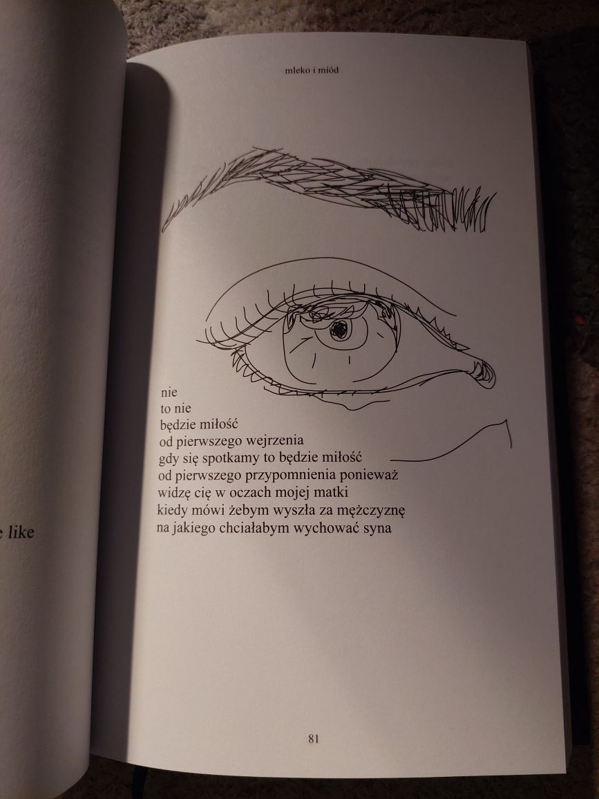 Książka "Mleko i miód" Rupi Kaur