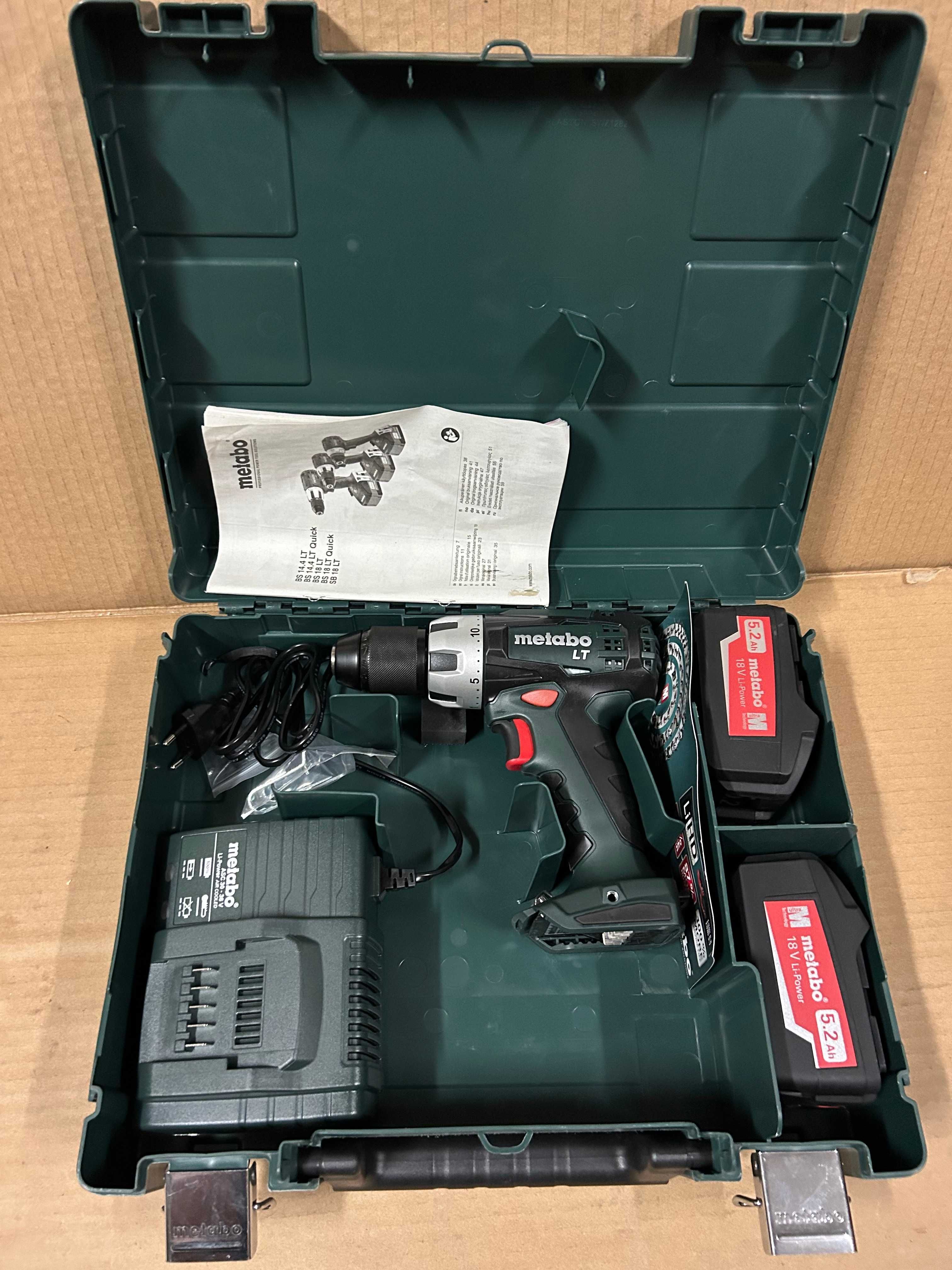 Wkrętarka Akumulatorowa METABO BS 18 lt plus ASC 30-36V