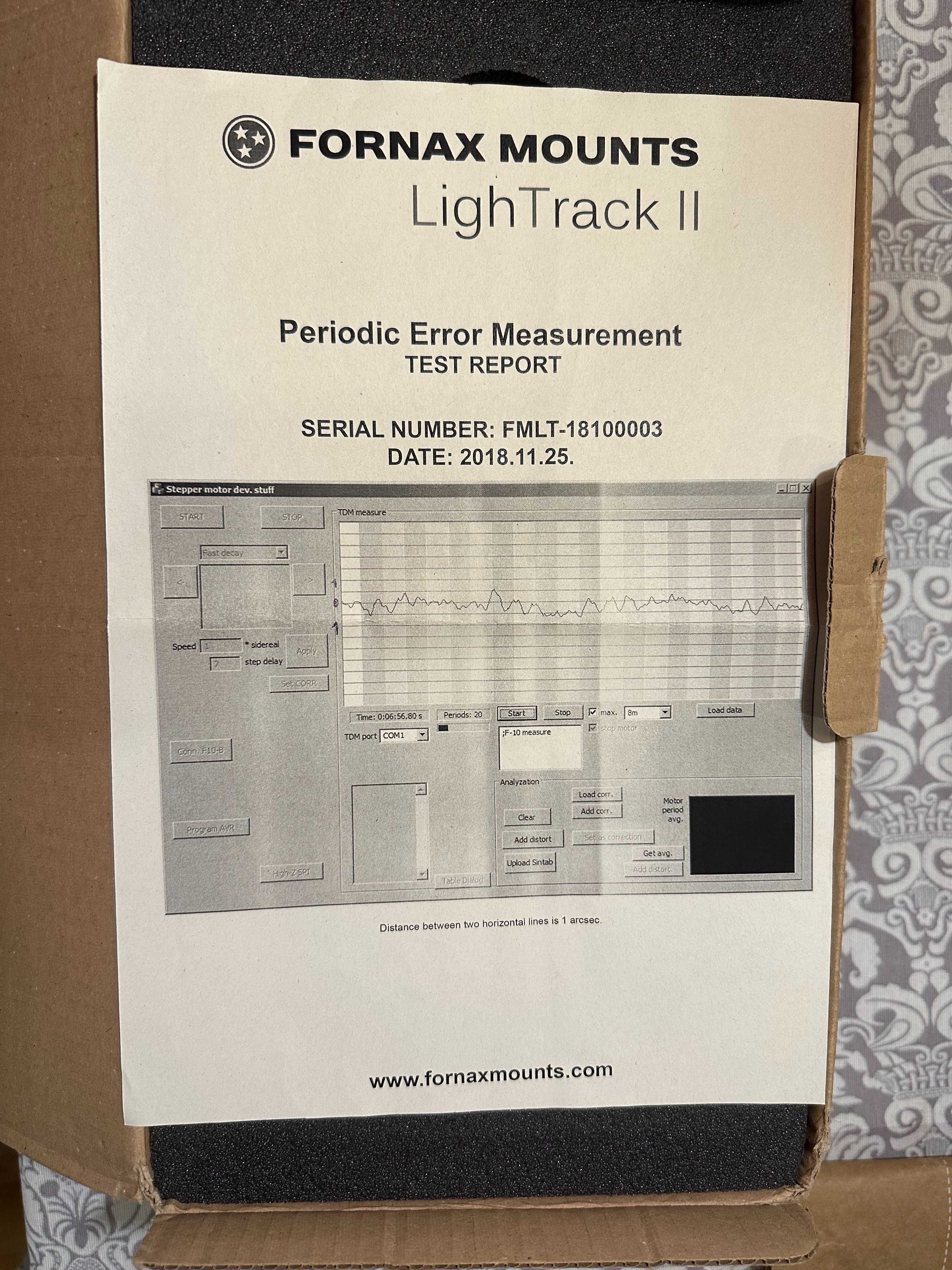 Fornax LIGHTRACK II Star Tracker