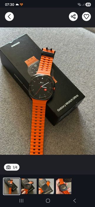 Samsung galaxy watch ultra novo com várias braceletes e protetores