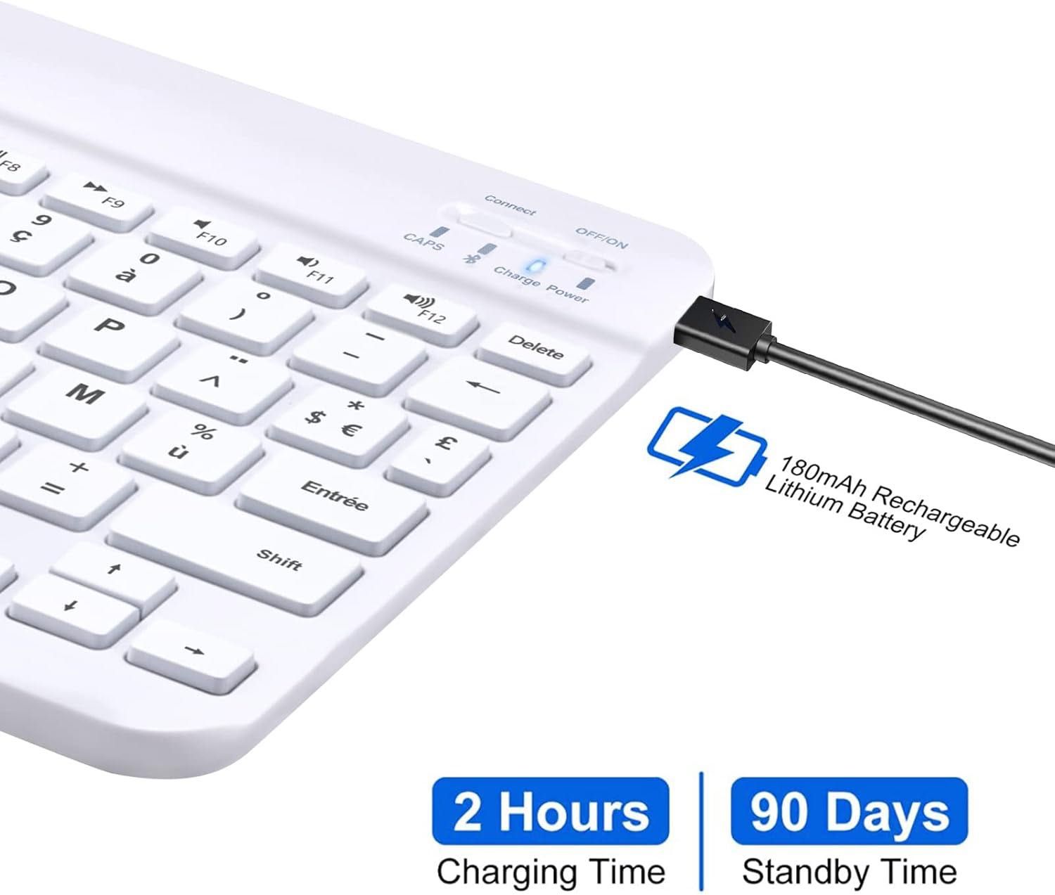 Klawiatura bezprzewodowa Bluetooth SENGBIRCH [AZERTY francuski]