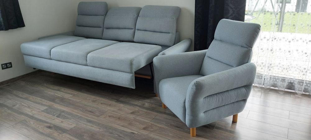 Sofa kanapa wersalka wypoczynek + fotel