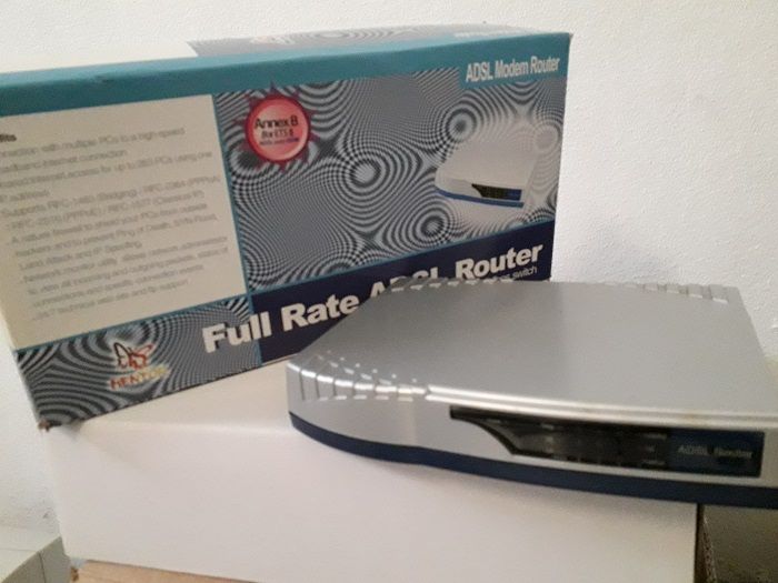 Router/modem ADSL 4portas 10/100
