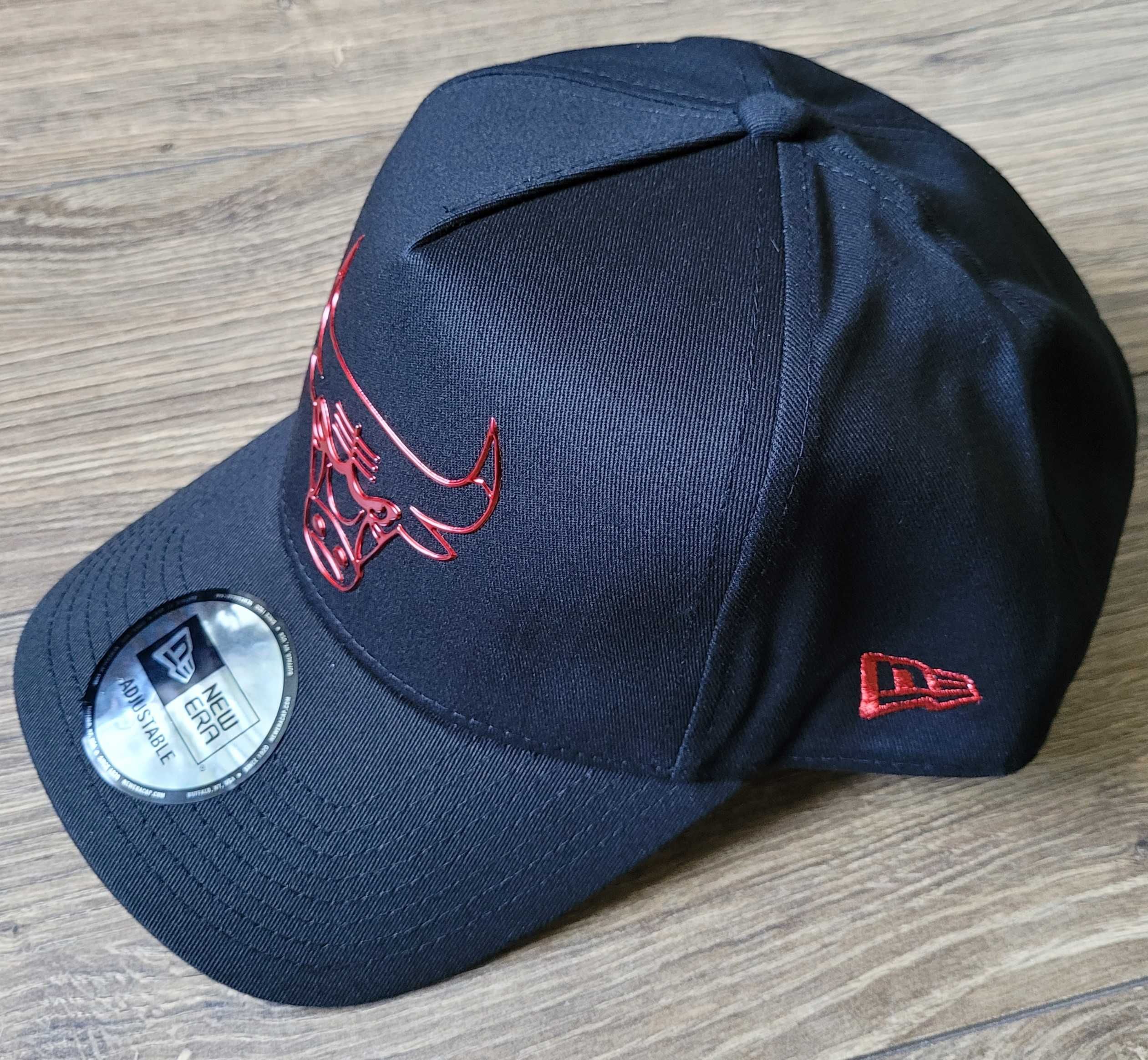 czapka z daszkiem New Era 9Forty Chicago Bulls NBA czarna logo NOWA
