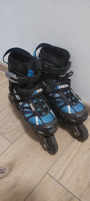 Rolki 34-37 czarny niebieski