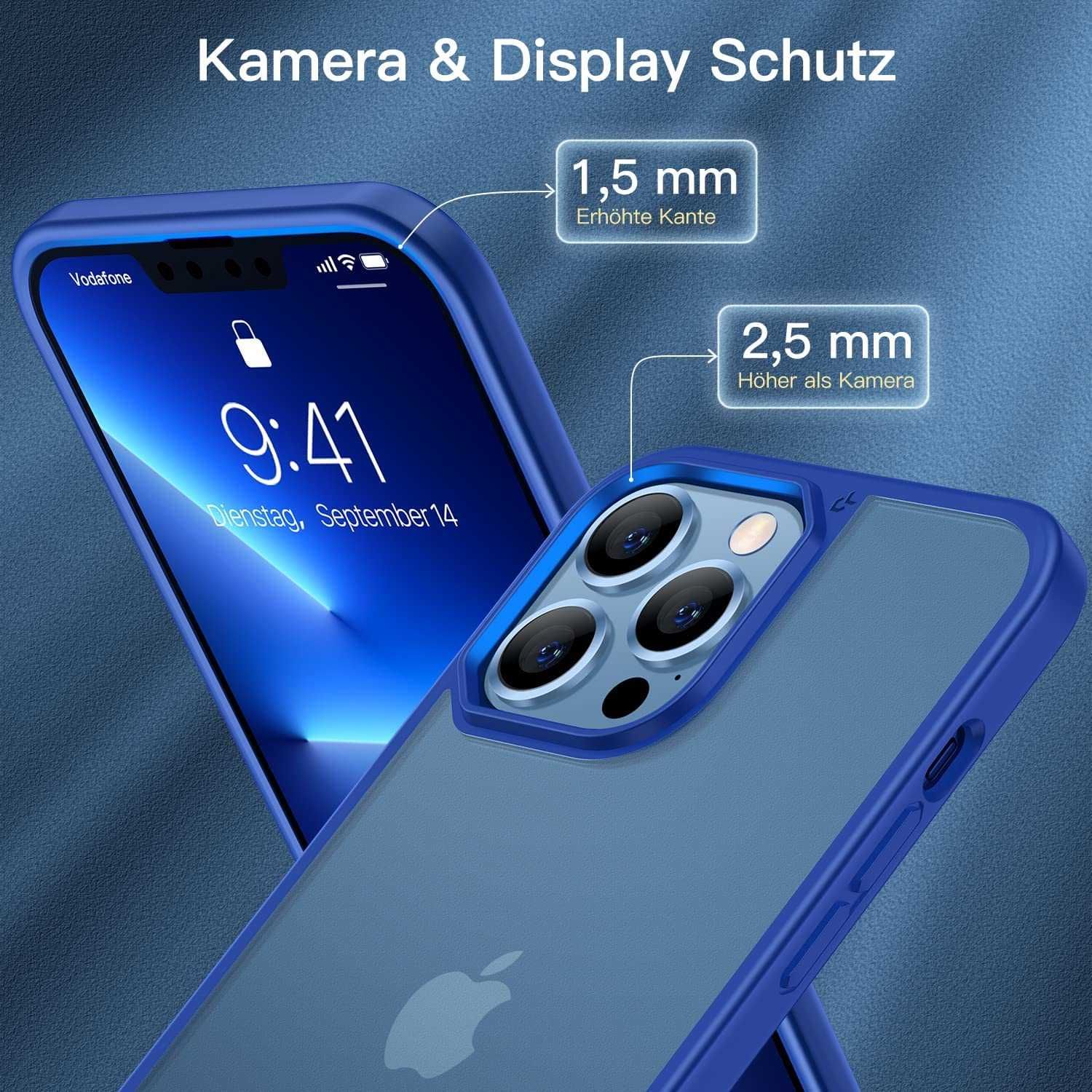 Etui do iPhone 13 Pro 2022, smukłe iPhone 13 Pro - niebieskie