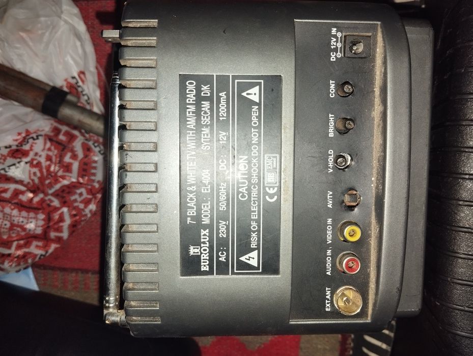 Телевізор портативний 12 вольт, rca