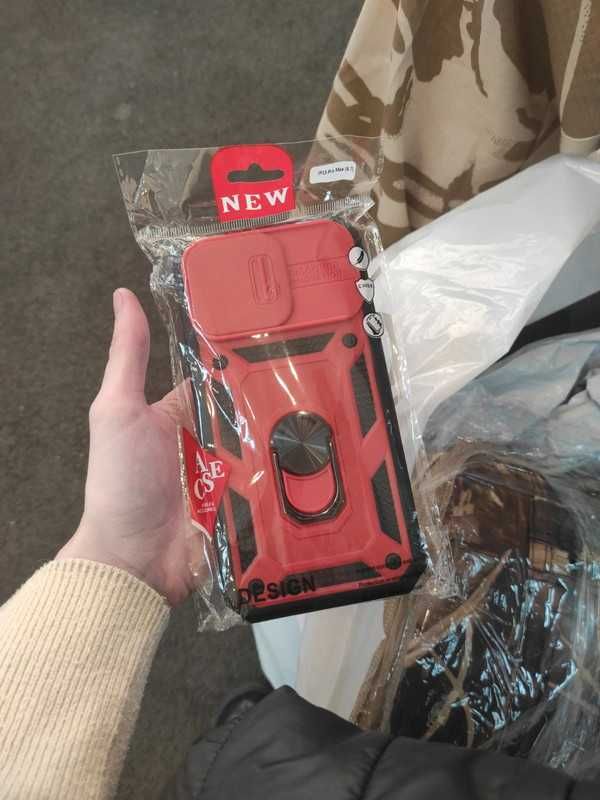 Capa Telemóvel Apple iPhone 15 Pro Max Case Vermelho e Preto