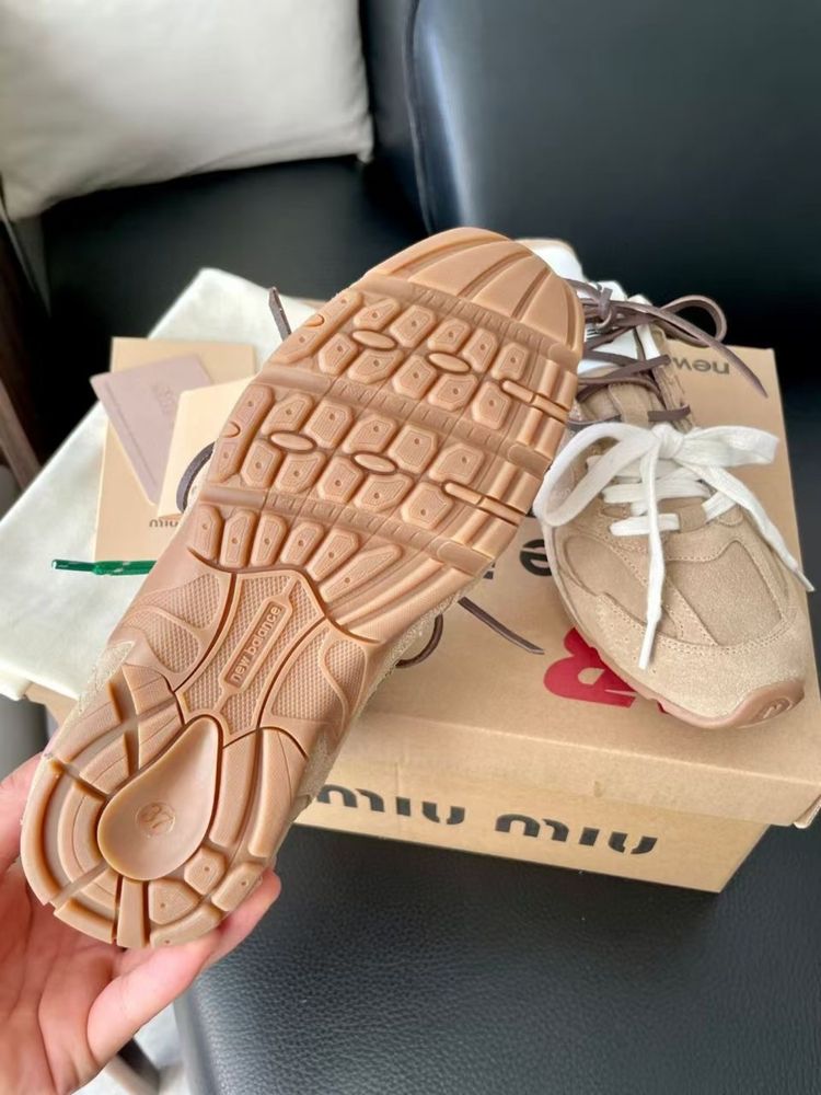 Sneakersy Miu Miu New Balance Beige