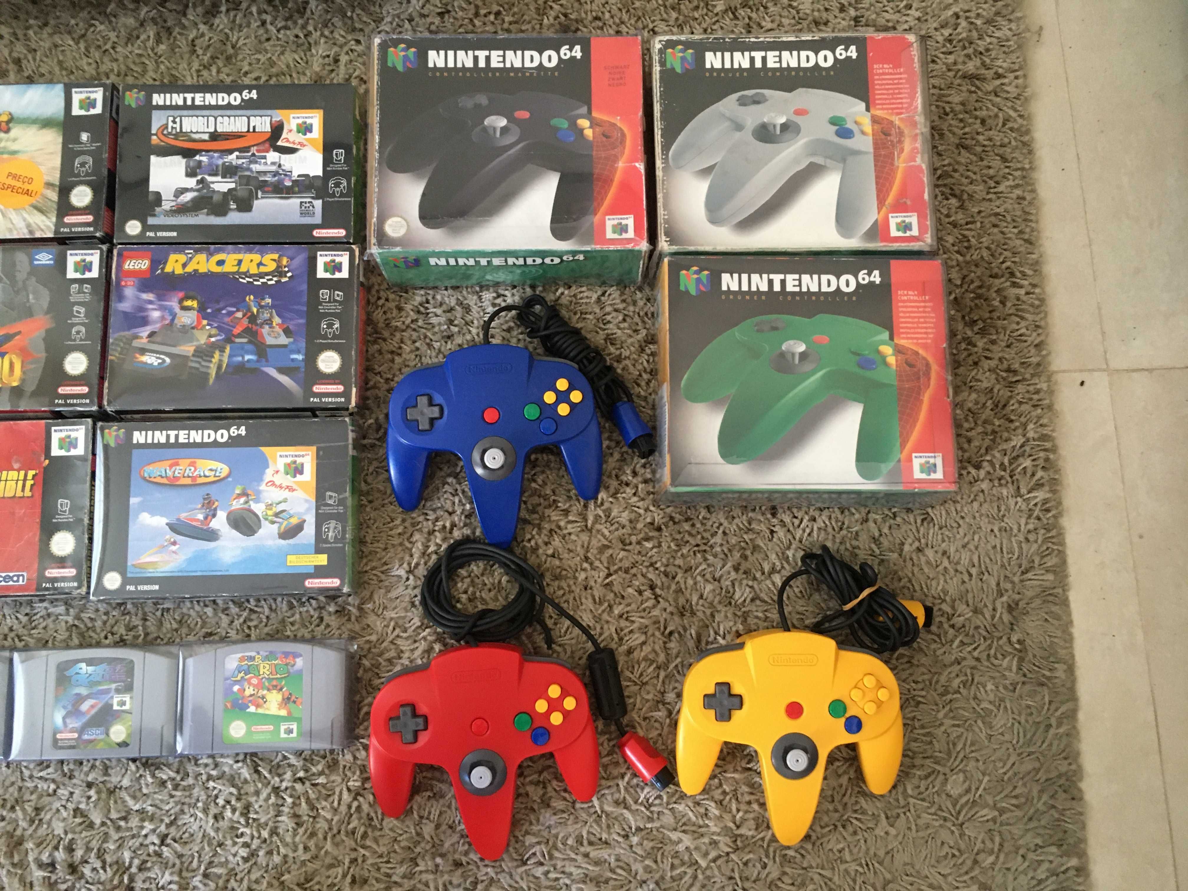 Consola N64 Nintendo 64 preta + jogos