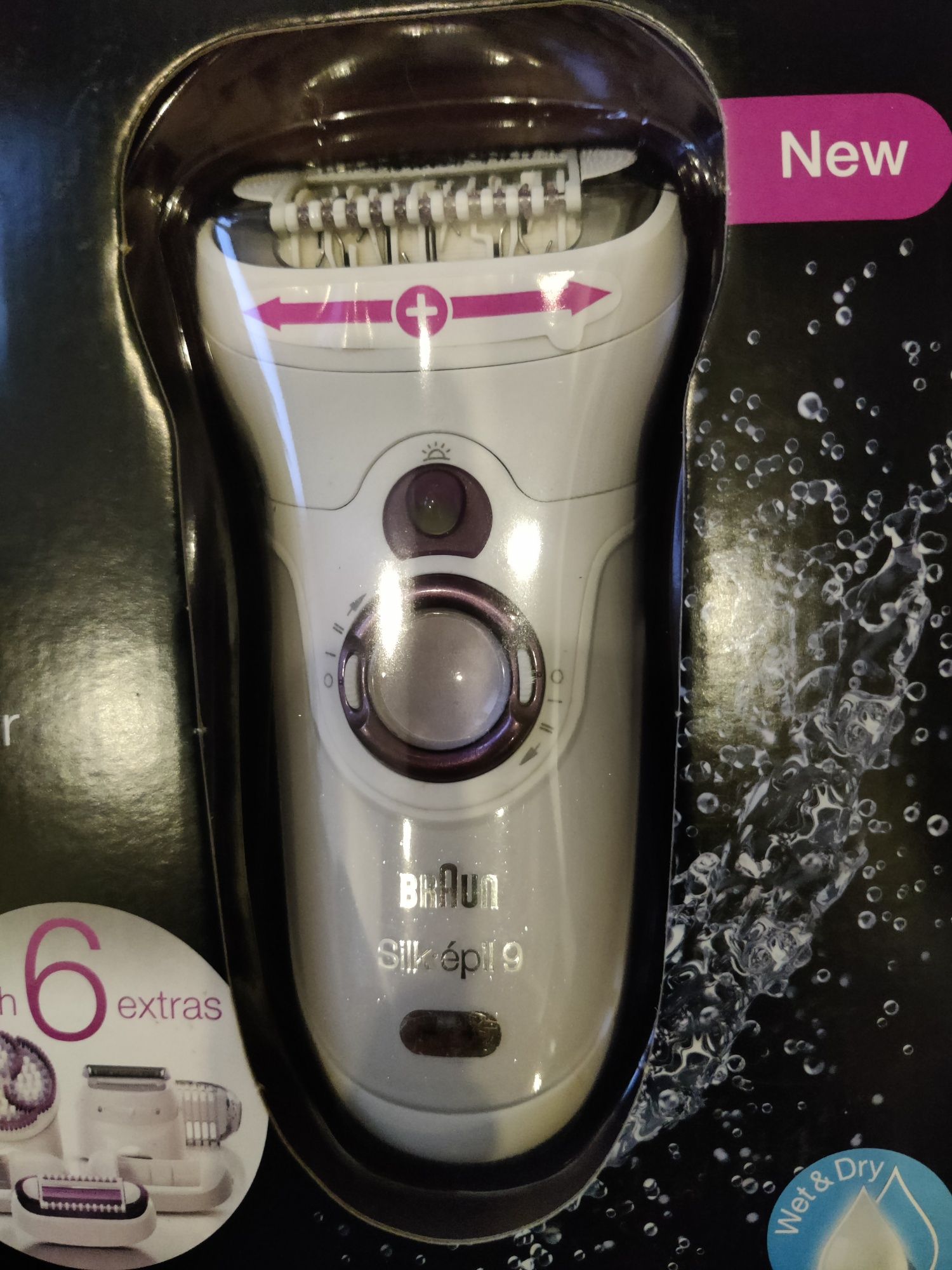 Depilator w zestawie Braun silkepil 9