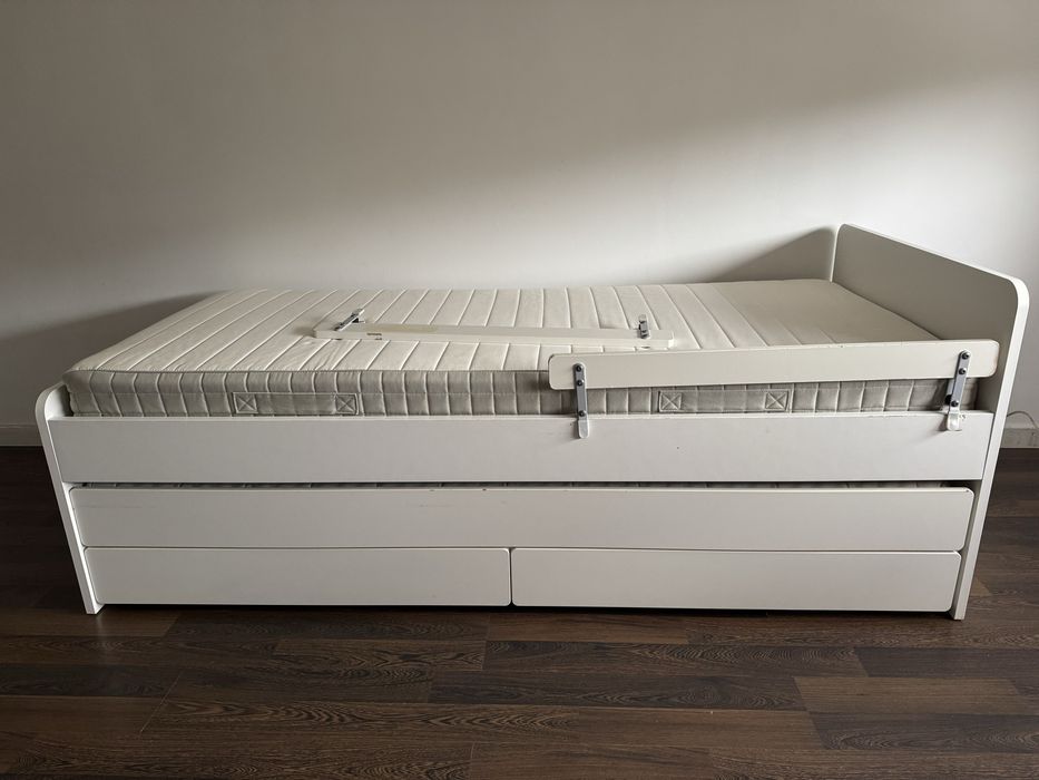 Cama ikea Slakt (com estrado e colchão)