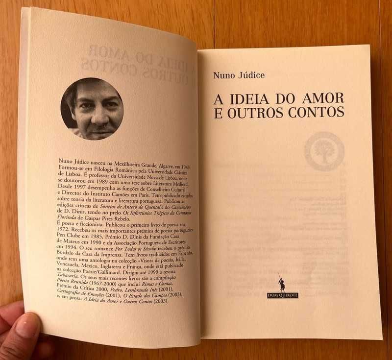 "A Ideia do Amor e Outros Contos" de Nuno Júdice