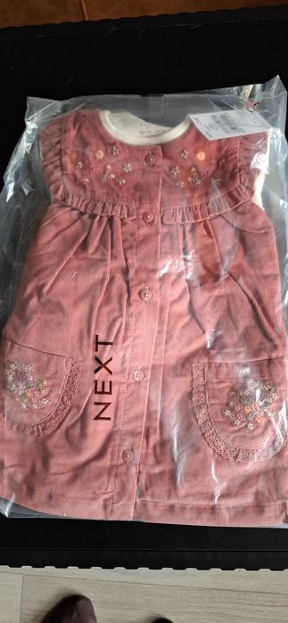 Next сарафан, боді та колготи НОВІ 6-9 місяців