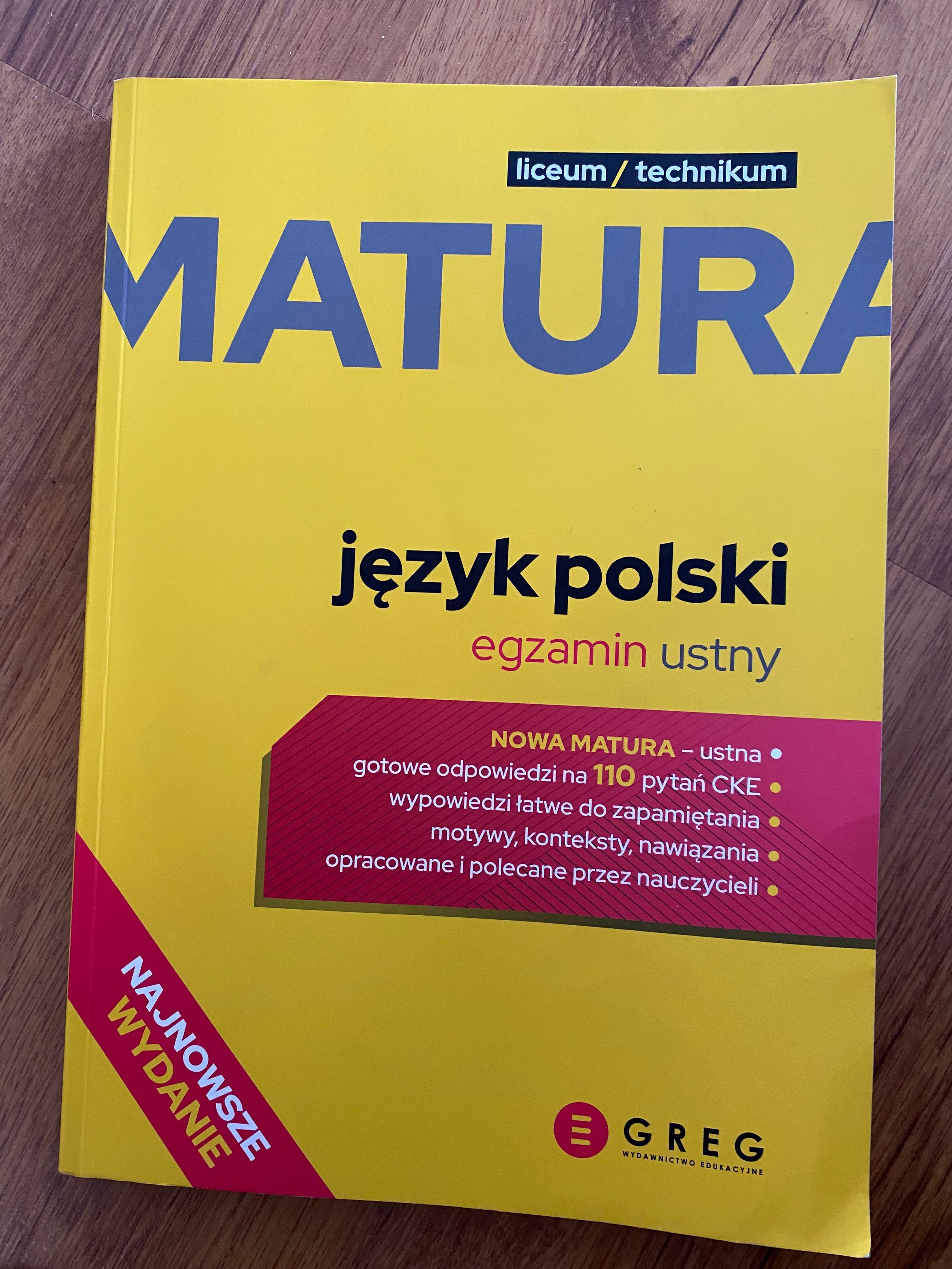 Matura język Polski - egzamin ustny GREG