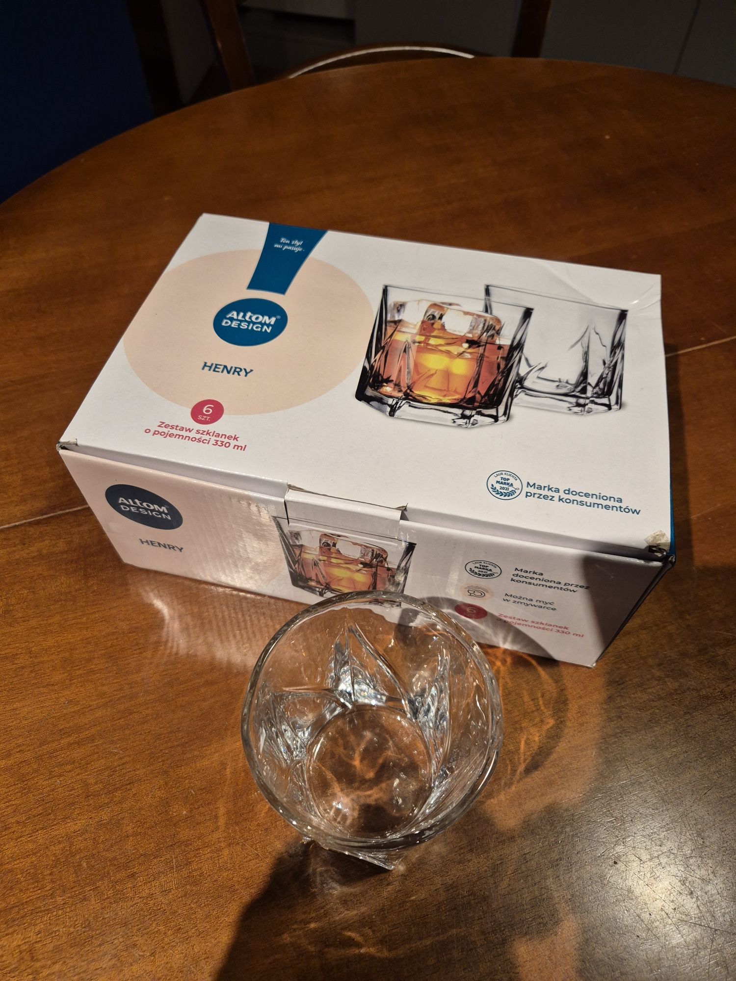 Komplet szklanek do whisky Altom Design jak nowe 6 sztuk