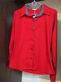 Блузка Рубашка Красная рубашка