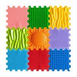 Mata sensoryczna Stimulative Rainbow 30*30cm 9 szt. Ortoto | Małpiszon