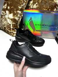 Z24 czarne Skechers buty skora 37 koturna damskie adidasy wiosna
