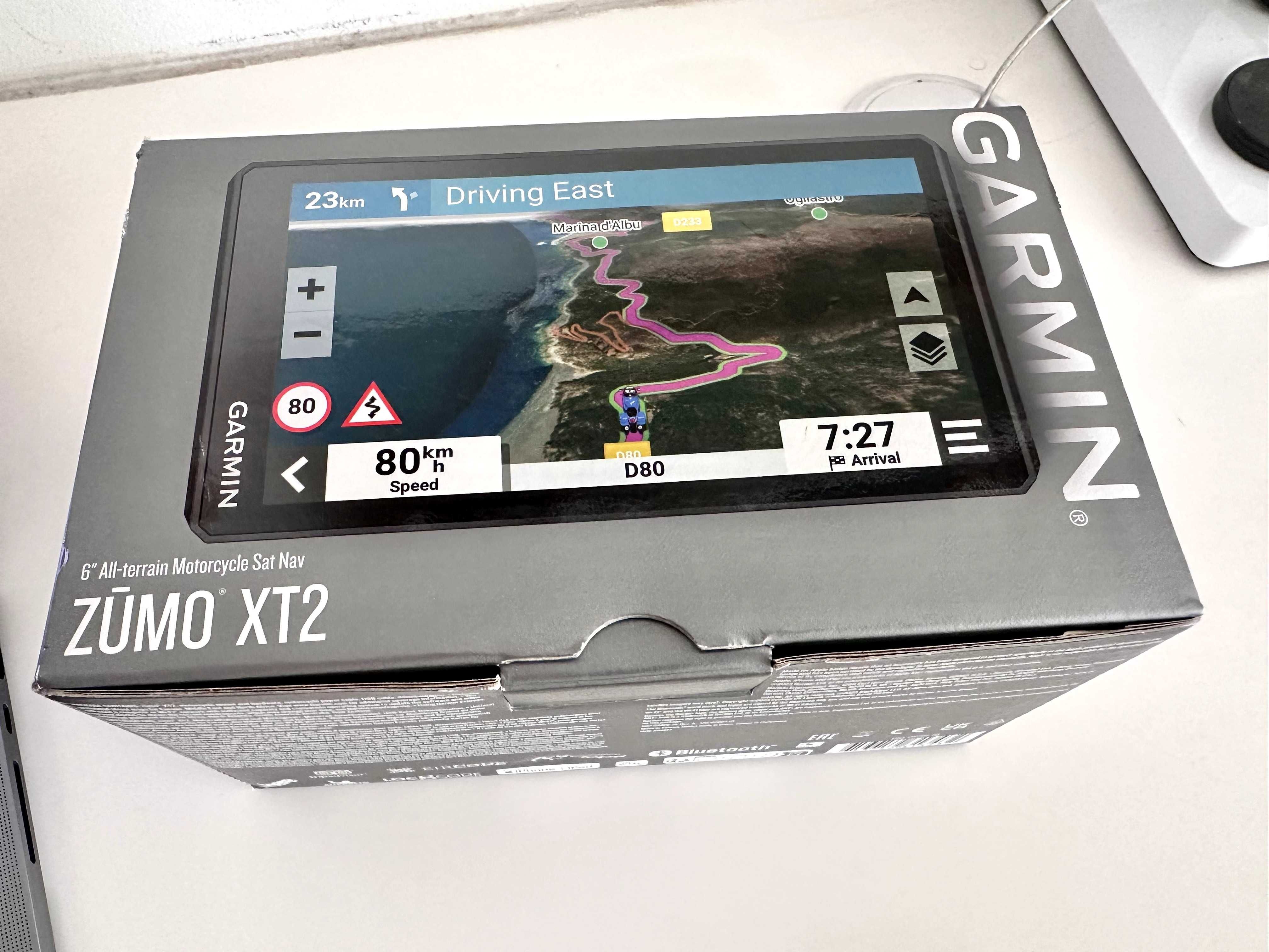 GARMIN XT2 Como novo mapas de Europa e Marrocos, com Suporte Touratech