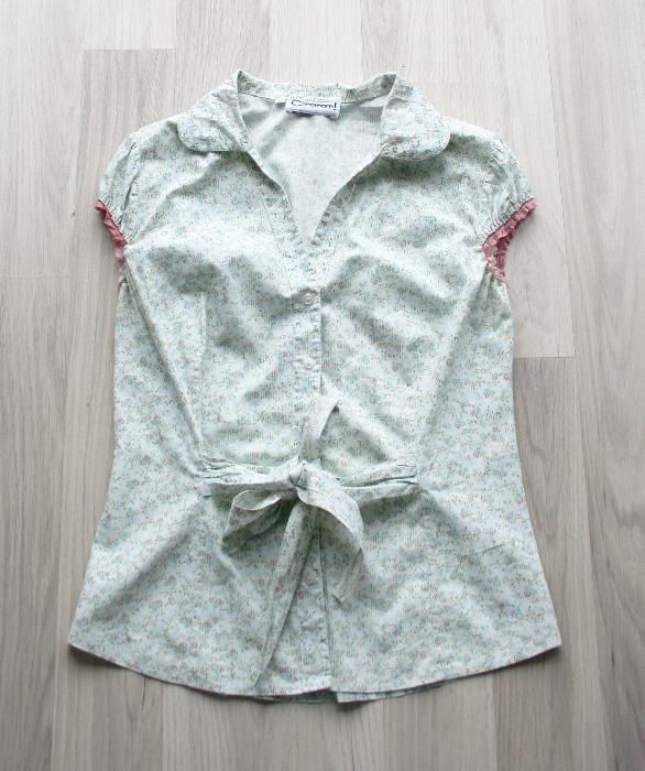 Bluzka w drobne kwiaty, porządna Cocomore L