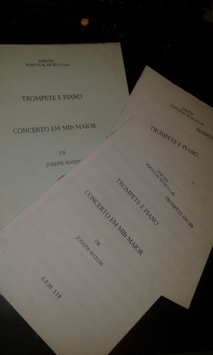 Trompete/Cornetim 3 Concertos cada com 3 pack (Bb, Eb e Eb/ piano)