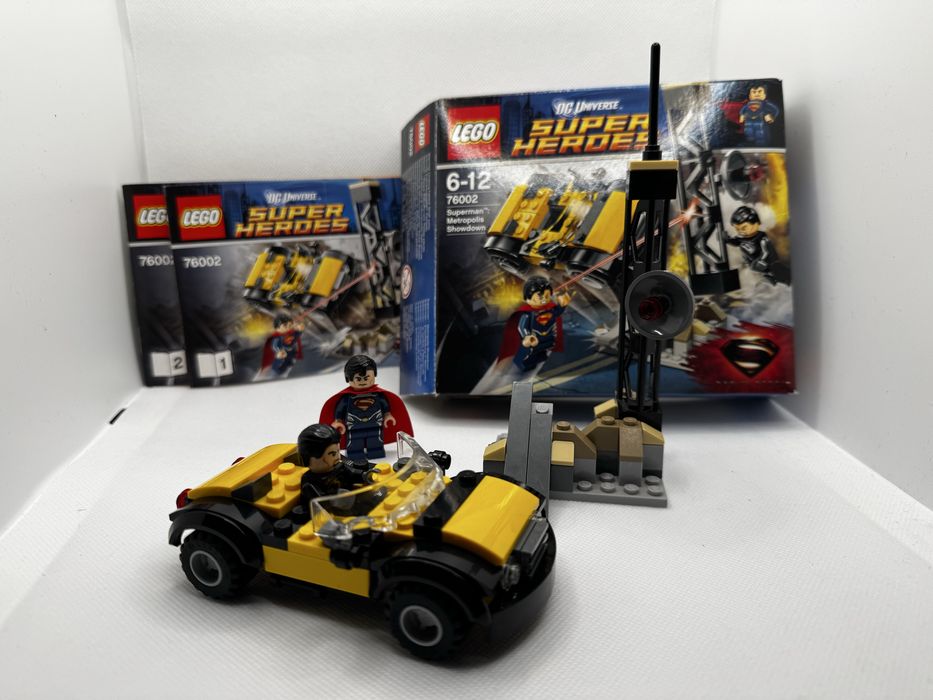 LEGO 76002 Superman Metropolis Showdown- 100% kompletny- pudelko+instr