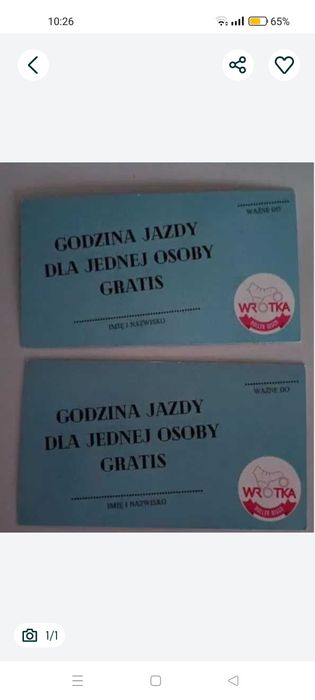 Dwa vouchery na dwie godziny. Wrotka Katowice