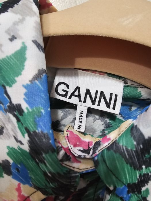 Ganni красивое  платье  оверсайз  плиссе хс/с