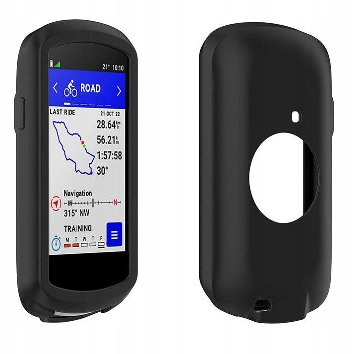 Zestaw Szkło Hartowane 9H+ Etui Silikonowe do GARMIN GPS Edge 1040