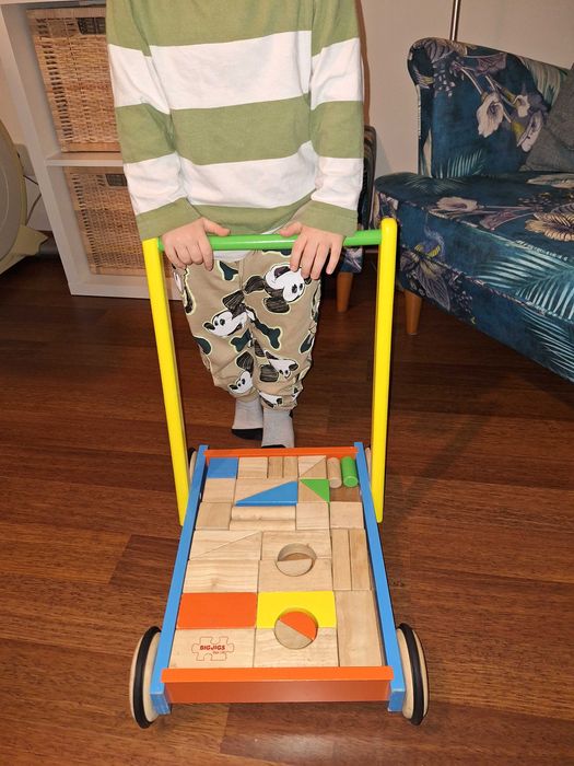 Chodzik pchacz z klockami BIGJIGS