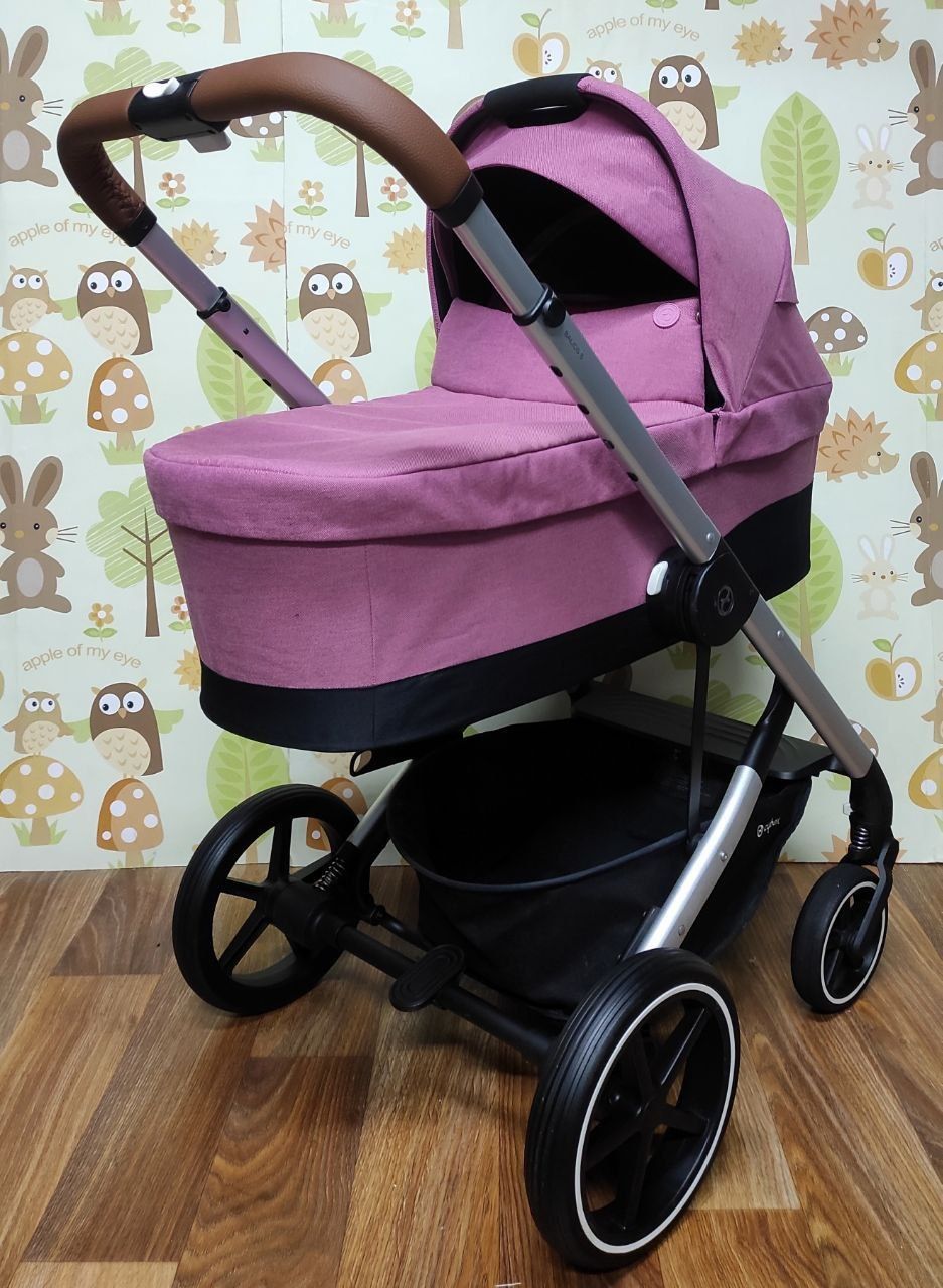 2в1, 3в1 Cybex Balios s lux Magnolia Pink коляска, ідеальний стан