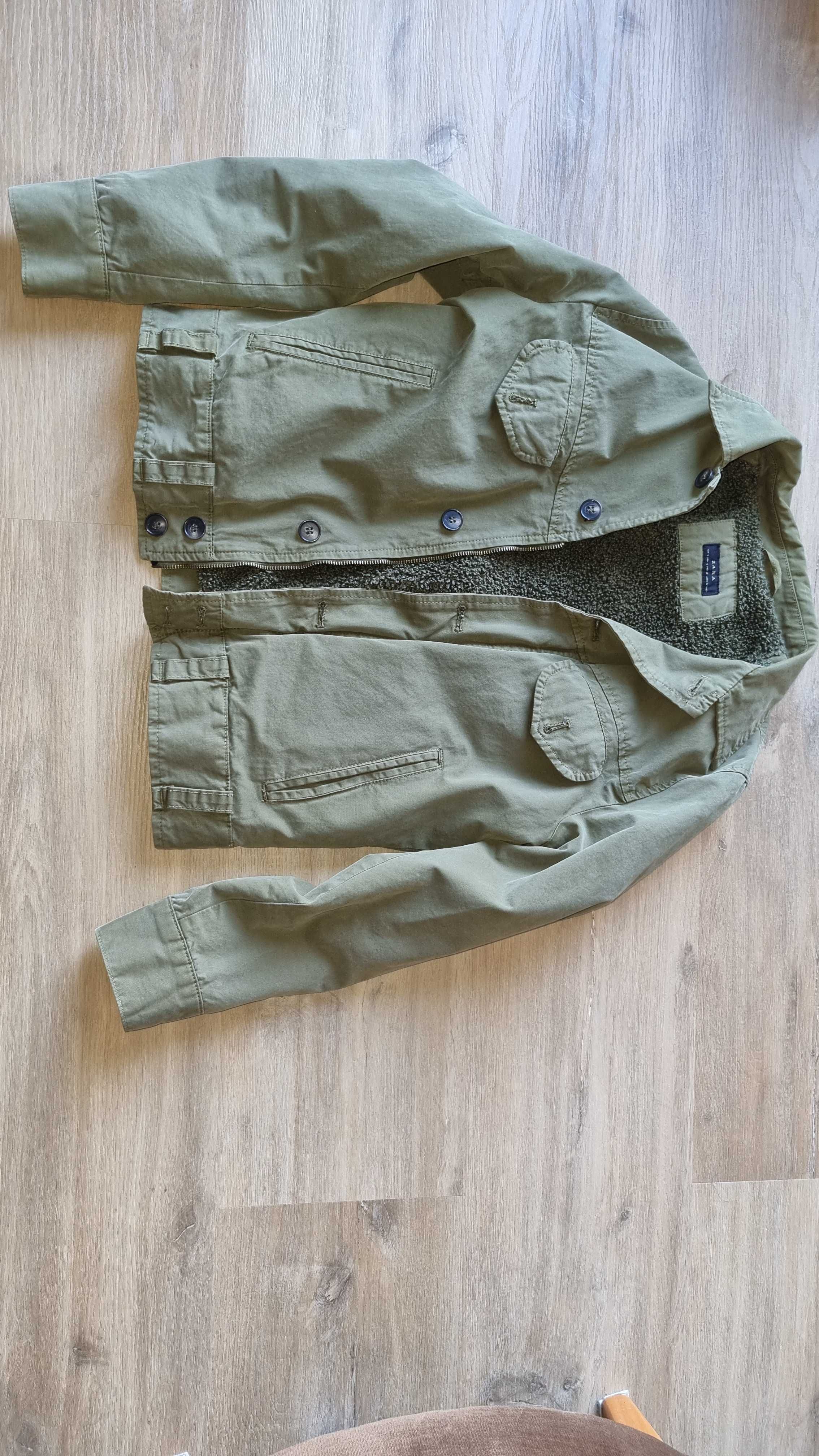 Kurtka męska zara khaki rozm. S
