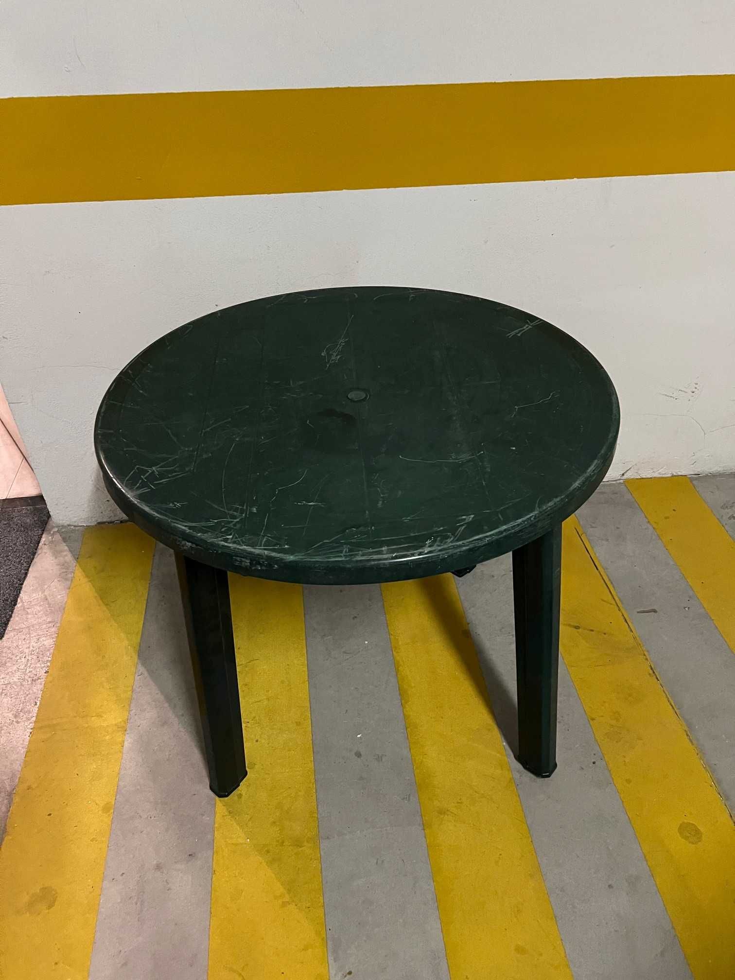 Mesa de plástico redonda