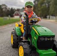 JOHN DEERE ciągnik elektryczny traktor PEG-PEREGO dla dzieci WYSYŁKA!