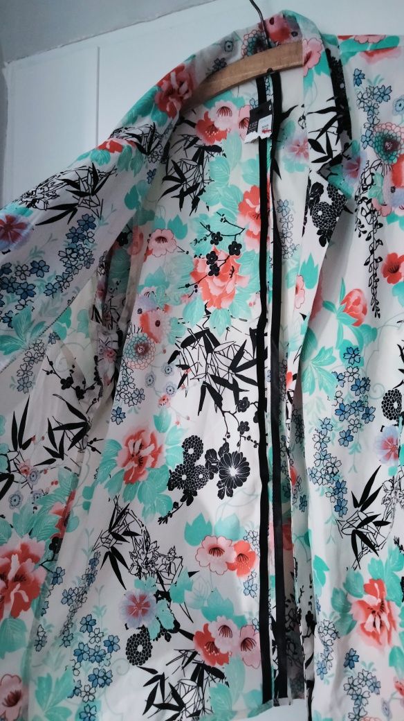 Koszula damska, boho, kolorowa, kwiaty, przewiewna, Plus Size, Atmosph